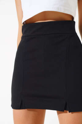 Şort Etek Siyah - Kadın Giyim Modelleri