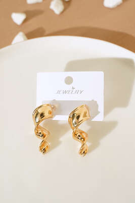 Spiral Küpe Gold - Küpe