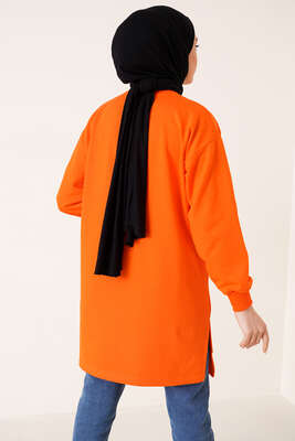 Stay With Me Baskılı Oranj Tunik - Tunik