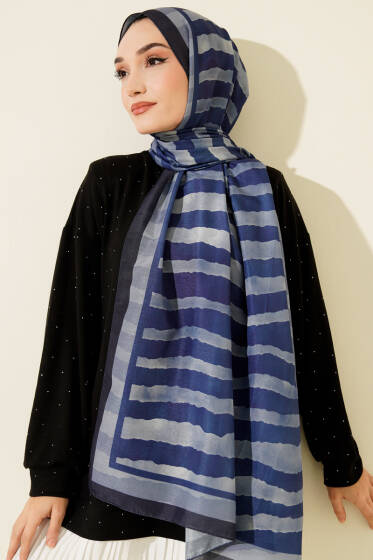 Stick Desen Lina Şal Parlement - Başörtüsü