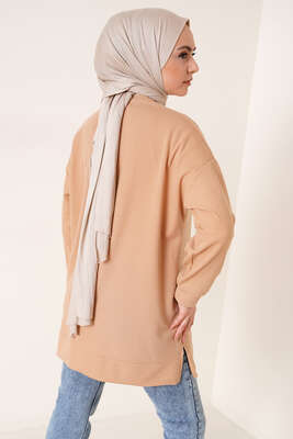 Stop Armalı Tunik Latte - Tunik