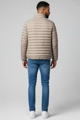 Su Geçirmez Erkek Şişme Mont Vizon - Erkek Mont