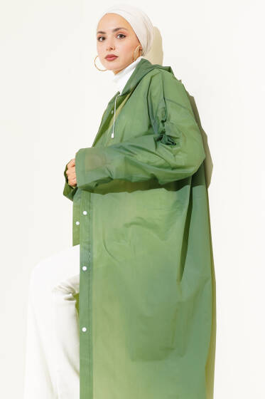 Su Geçirmez Yağmurluk Haki - Yeni Tesettür Giyim