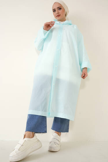 Su Geçirmez Yağmurluk Mint - Yağmurluk