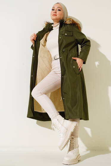 Süs Cepli Kaban Haki - Kaban