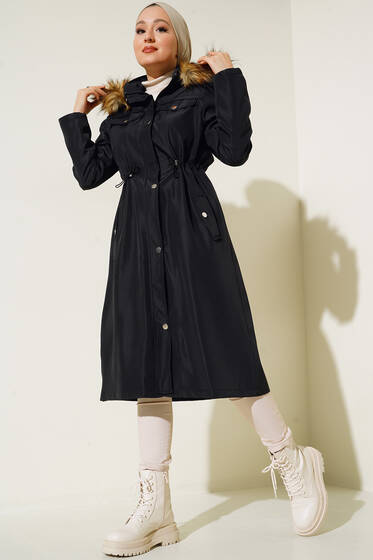 Süs Cepli Kaban Siyah - Kaban