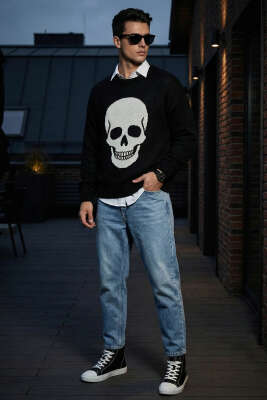 Tapered Fit Erkek Kot Pantolon Yeşil Tint - Erkek Pantolon