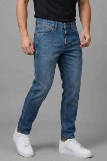 Tapered Fit Kot Erkek Pantolon Kahve Tint - Erkek Pantolon