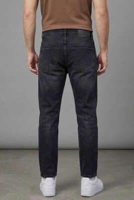 Tapered Fit Kot Erkek Pantolon Siyah - Babalar Günü