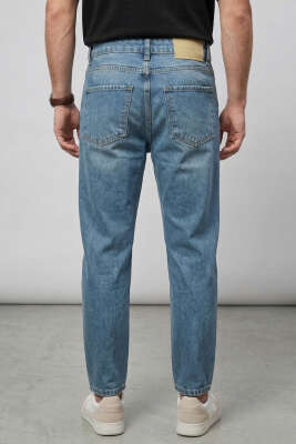 Tapered Fit Kot Erkek Pantolon Yeşil Tint - Erkek Pantolon