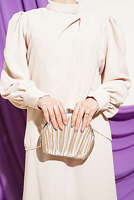 Taş Detaylı Jile İkili Takım Bej - İkili Takım