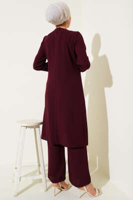 Taş Sıra Detaylı İkili Takım Bordo - 500-700 TL Ürünler