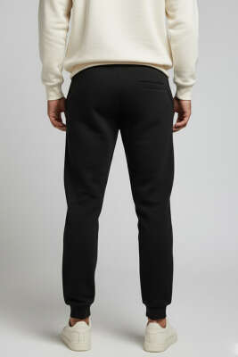 Taşlanmış Jogger Erkek Eşofman Altı Siyah - Erkek Eşofman Alt