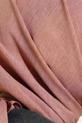 Taşlanmış Keten Eşarp Pudra -32 - Başörtüsü