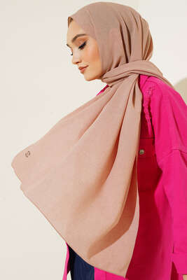 Taşlanmış Şal Pudra -26 - Başörtüsü