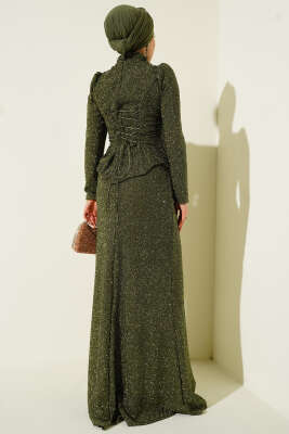 Taşlı Balık Model Abiye İkili Takım Haki - İkili Takım
