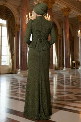 Taşlı Balık Model Abiye İkili Takım Haki - İkili Takım