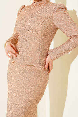 Taşlı Balık Model Abiye İkili Takım Pudra - İkili Takım