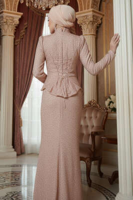 Taşlı Balık Model Abiye İkili Takım Pudra - İkili Takım