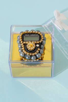 Taşlı İncili Zikirmatik Gri - Yılın Fırsatı