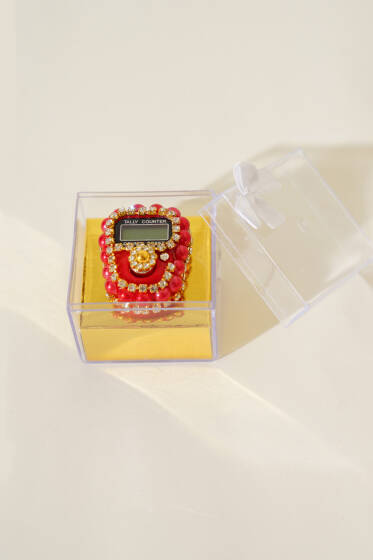 Taşlı İncili Zikirmatik Kırmızı - Yılın Fırsatı