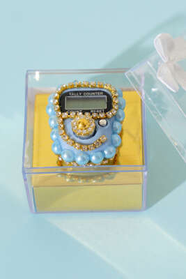 Taşlı İncili Zikirmatik Mavi - Yılın Fırsatı