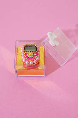 Taşlı İncili Zikirmatik Pembe - MİSS İPEK