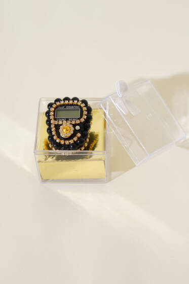 Taşlı İncili Zikirmatik Siyah - TESBİH&ZİKİRMATİK