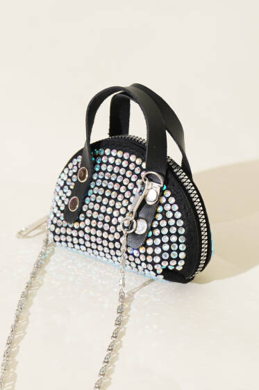 Taşlı Mini Çanta Rengarenk - Kol Çantası