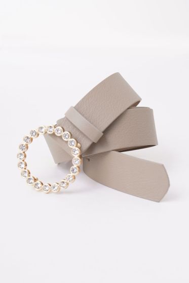 Taşlı Model Vizon Kemer - Deri Kemer