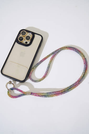 Taşlı Telefon Askısı Asorti - Telefon Aksesuarları