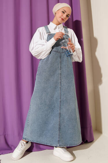 Tek Cepli Askılı Slopet Açık Mavi - Tulum & Slopet