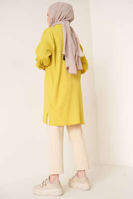 Tek Cepli Bürümcük Gömlek Yağ Yeşili - Gömlek