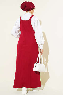 Tek Cepli Gabardin Slopet Bordo - Tulum & Slopet