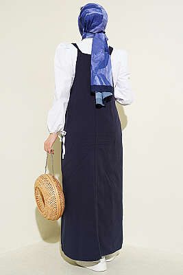 Tek Cepli Gabardin Slopet Lacivert - Tulum & Slopet