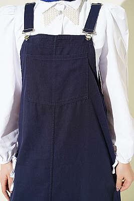 Tek Cepli Gabardin Slopet Lacivert - Tulum & Slopet