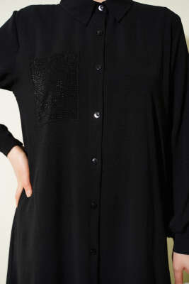 Tek Cepli Mini Taşlı Salaş İkili Takım Siyah - İkili Takım