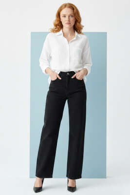 Tek Cepli Müslin Gömlek Beyaz - HELLIE