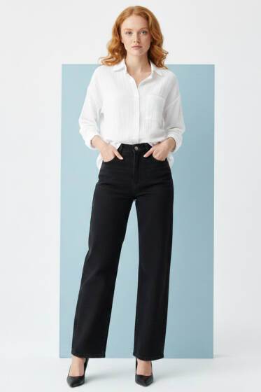 Tek Cepli Müslin Gömlek Beyaz - Kadın Giyim Modelleri