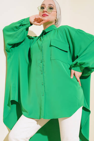 Tek Cepli Salaş Gömlek Benetton - Gömlek