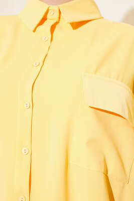 Tek Cepli Salaş Gömlek Sarı - Thumbnail