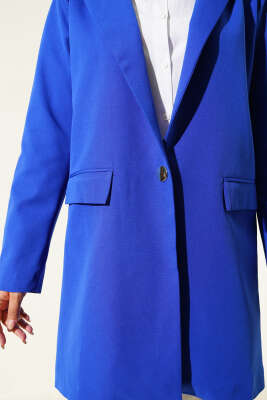 Tek Düğmeli Blazer Ceket Saks - 500-700 TL Ürünler