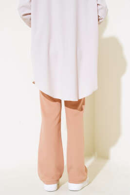 Tek Düğmeli Çımalı Pantolon Camel - Yılın Fırsatı