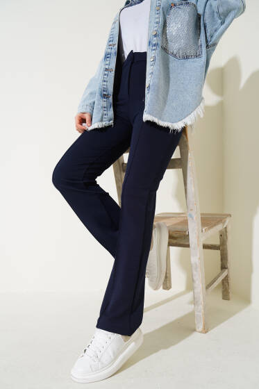 Tek Düğmeli Çımalı Pantolon Parlement - Pantolon