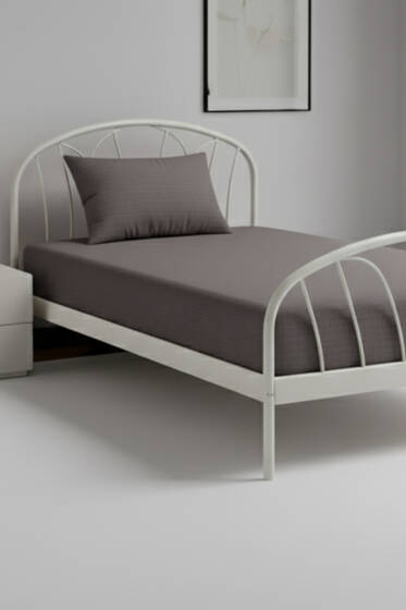 Tek Kişilik Çarşaf Takımı Gri - Nevresim Takım