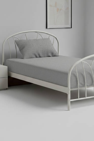 Tek Kişilik Çarşaf Takımı Gri - Nevresim Takım