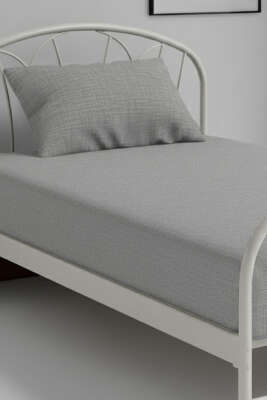 Tek Kişilik Çarşaf Takımı Gri - Nevresim Takım