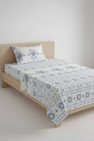 Tek Kişilik Lastikli Çarşaf Yastık Takım Asorti 1 - Nevresim Takım