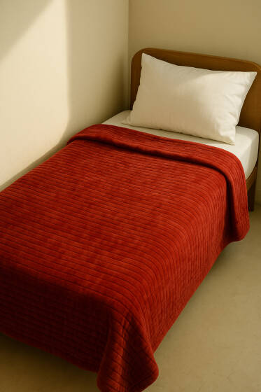 Tek Kişilik Polar Battaniye Kiremit - Battaniye