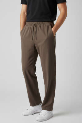 Tensel Baggy Erkek Pantolon Kahve - DEEP POİNT